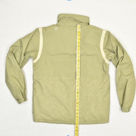 Columbia Convert Hooded Ski Snow Jacket Polyester Green Size 18/20 YOUTH Pockets - Picture 5 of 8